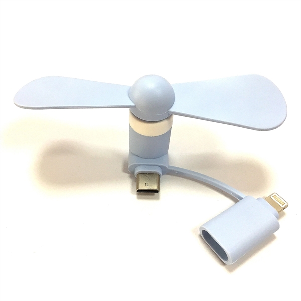 2 in 1 Mini USB Cellphone Fan - 2 in 1 Mini USB Cellphone Fan - Image 2 of 8