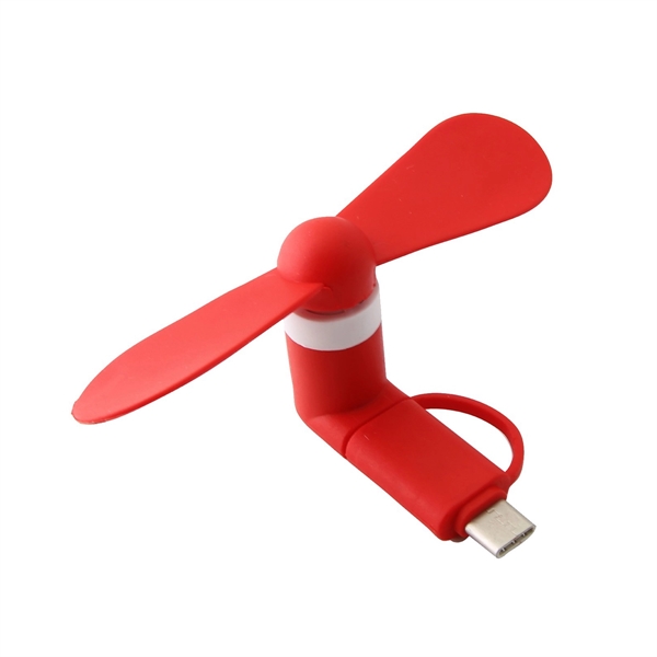 2 in 1 Mini USB Cellphone Fan - 2 in 1 Mini USB Cellphone Fan - Image 6 of 8