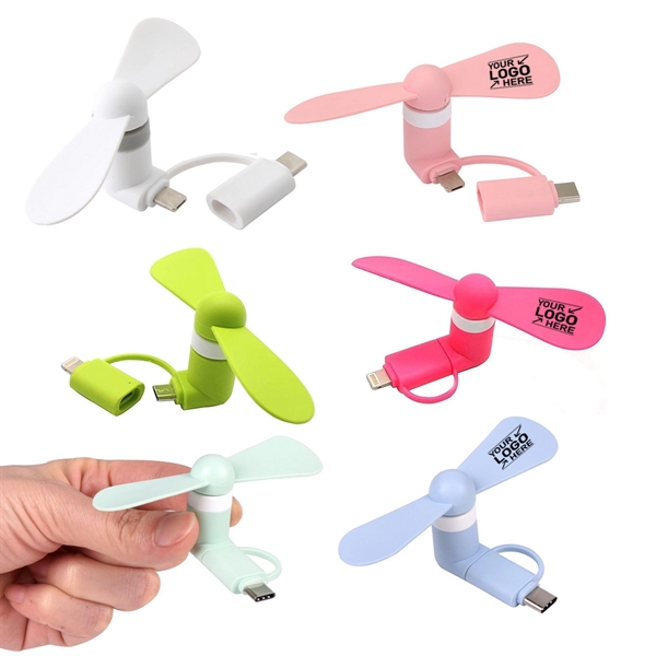 2 in 1 Mini USB Cellphone Fan - 2 in 1 Mini USB Cellphone Fan - Image 8 of 8