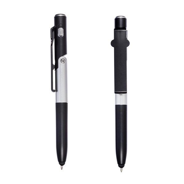 4-in-1 Stylus Pen w/ Phone Stand & LED Light - 4-in-1 Stylus Pen w/ Phone Stand & LED Light - Image 1 of 7