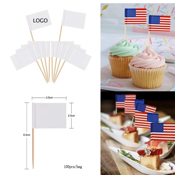 Mini Toothpick Flag with 2.56"Stick - Mini Toothpick Flag with 2.56"Stick - Image 0 of 1