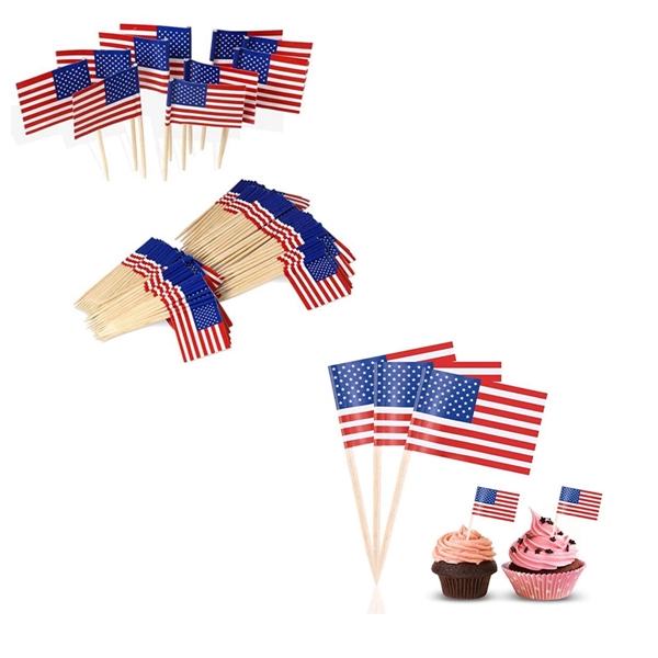 Mini Toothpick Flag with 2.56"Stick - Mini Toothpick Flag with 2.56"Stick - Image 1 of 1
