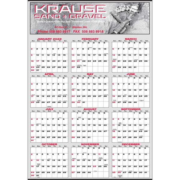 Large Memo Year-In-View® Calendar