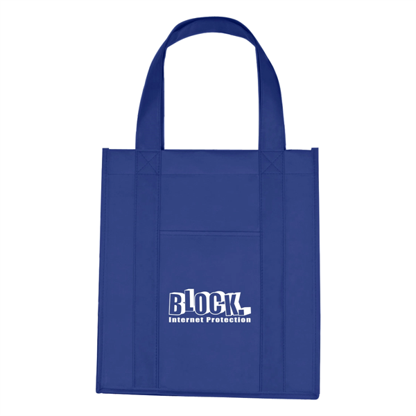 Matte Laminated Non-Woven Shopper Tote Bag - Matte Laminated Non-Woven Shopper Tote Bag - Image 15 of 16