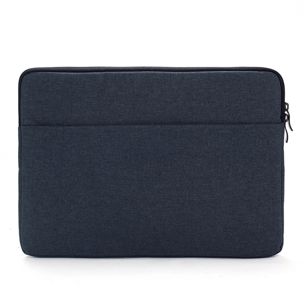 Oxford Laptop Sleeve w/Front Accessory Pocket & Plush Inside - Oxford Laptop Sleeve w/Front Accessory Pocket & Plush Inside - Image 3 of 11