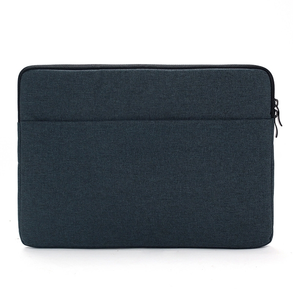 Oxford Laptop Sleeve w/Front Accessory Pocket & Plush Inside - Oxford Laptop Sleeve w/Front Accessory Pocket & Plush Inside - Image 8 of 11