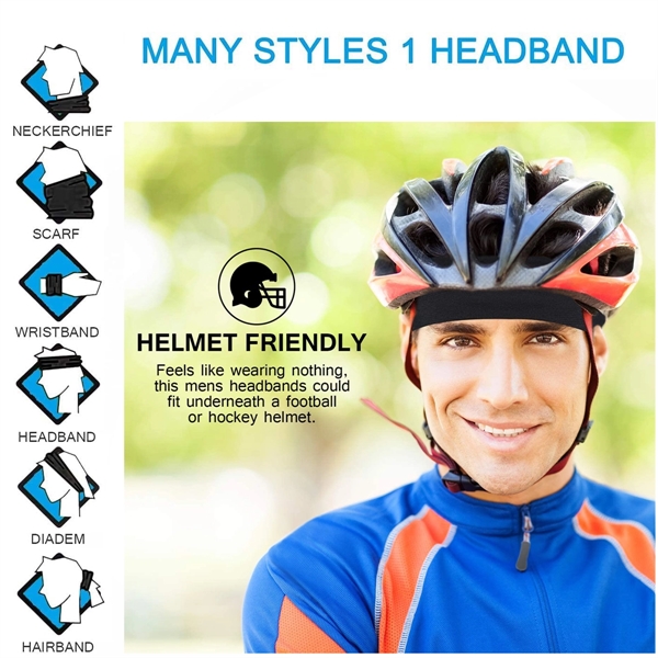 Sports Cooling Sweat Headband - Sports Cooling Sweat Headband - Image 4 of 5