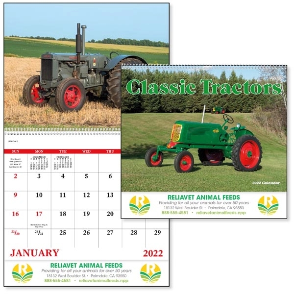 Spiral Classic Tractors 2022 Calendar