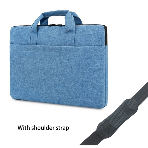 Polyester Laptop Sleeve w/ Carry Handle & Shoulder Strap - Polyester Laptop Sleeve w/ Carry Handle & Shoulder Strap - Image 2 of 11