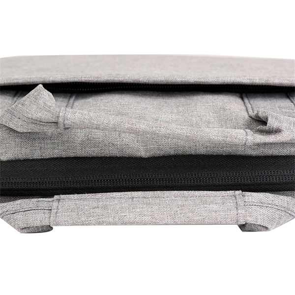 Polyester Laptop Sleeve w/ Carry Handle & Shoulder Strap - Polyester Laptop Sleeve w/ Carry Handle & Shoulder Strap - Image 7 of 11