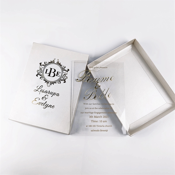 Acrylic Wedding Invitations - Acrylic Wedding Invitations - Image 5 of 5