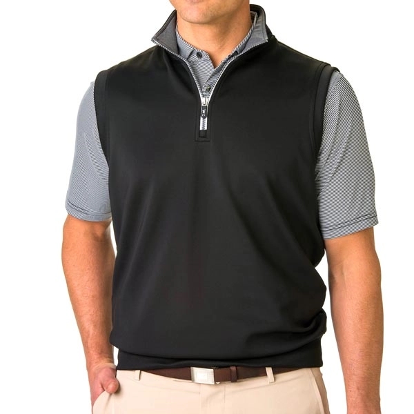Fairway & Greene Men's Tech Solid 1/4 Zip Vest - Fairway & Greene Men's Tech Solid 1/4 Zip Vest - Image 0 of 3