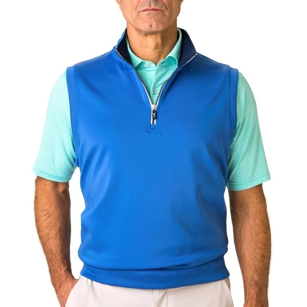 Fairway & Greene Men's Tech Solid 1/4 Zip Vest - Fairway & Greene Men's Tech Solid 1/4 Zip Vest - Image 1 of 3