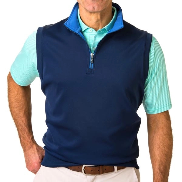 Fairway & Greene Men's Tech Solid 1/4 Zip Vest - Fairway & Greene Men's Tech Solid 1/4 Zip Vest - Image 2 of 3