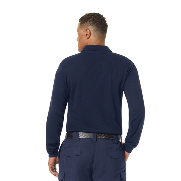 Workrite Men's FR Long Sleeve Station Wear Polo Shirt - Workrite Men's FR Long Sleeve Station Wear Polo Shirt - Image 7 of 7