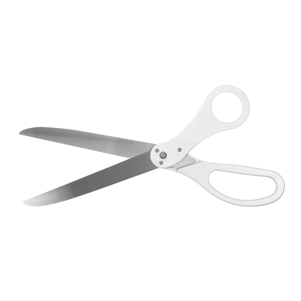 25 Black Ribbon Cutting Scissors with Silver Blades