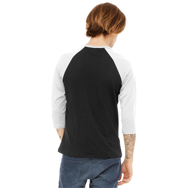 BELLA+CANVAS Unisex 3/4-Sleeve Baseball Tee. - BELLA+CANVAS Unisex 3/4-Sleeve Baseball Tee. - Image 52 of 97