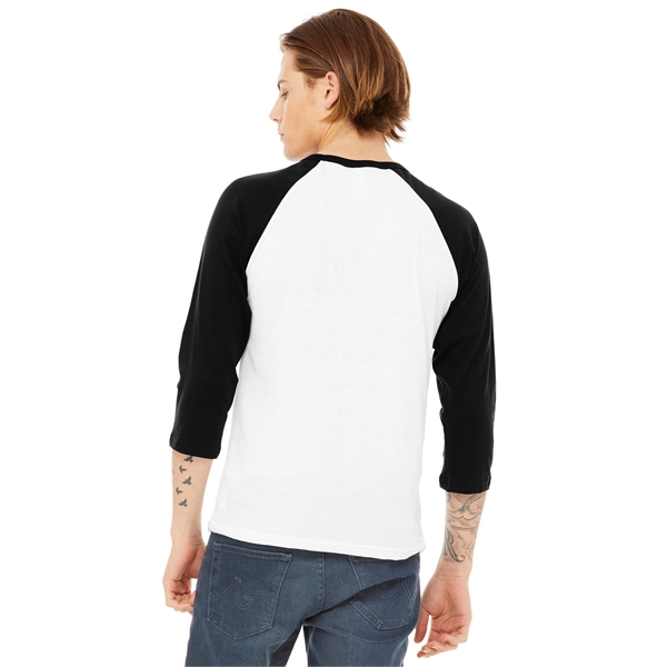 BELLA+CANVAS Unisex 3/4-Sleeve Baseball Tee. - BELLA+CANVAS Unisex 3/4-Sleeve Baseball Tee. - Image 64 of 97