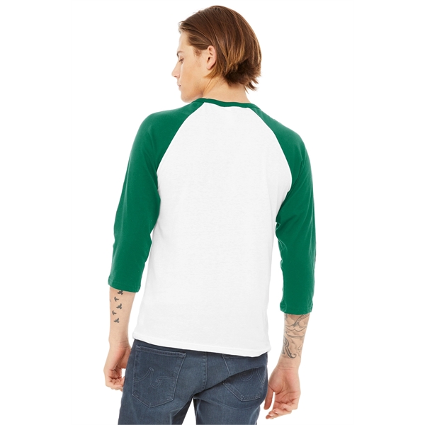 BELLA+CANVAS Unisex 3/4-Sleeve Baseball Tee. - BELLA+CANVAS Unisex 3/4-Sleeve Baseball Tee. - Image 69 of 97