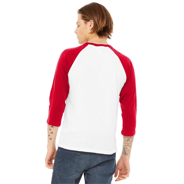 BELLA+CANVAS Unisex 3/4-Sleeve Baseball Tee. - BELLA+CANVAS Unisex 3/4-Sleeve Baseball Tee. - Image 72 of 97