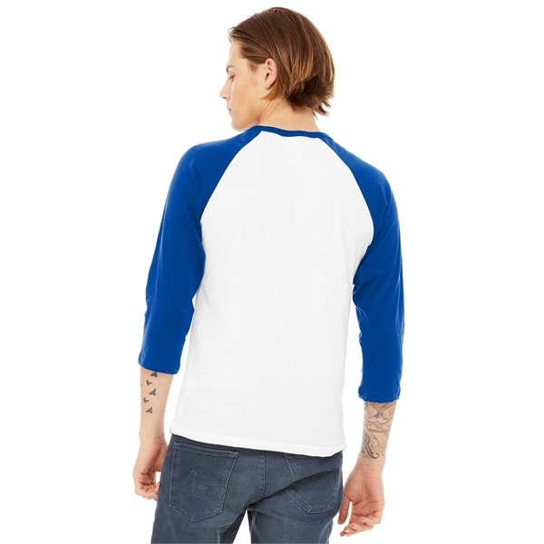 BELLA+CANVAS Unisex 3/4-Sleeve Baseball Tee. - BELLA+CANVAS Unisex 3/4-Sleeve Baseball Tee. - Image 73 of 97