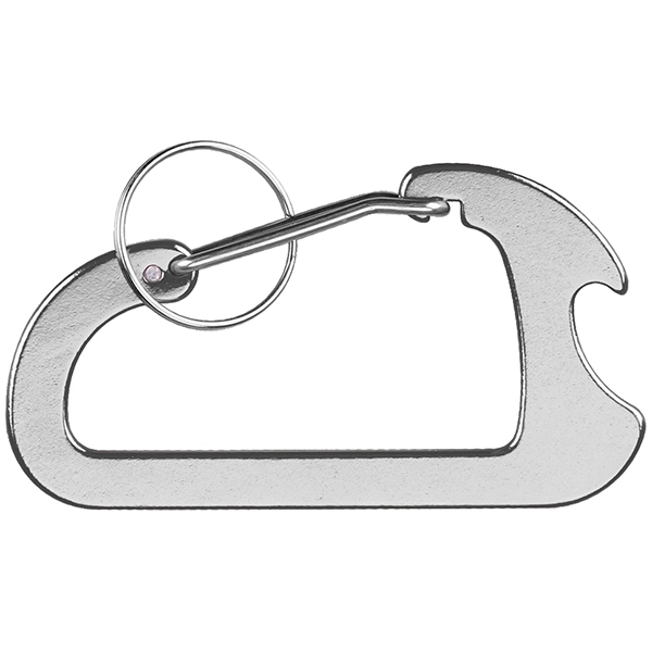 Carabiner with Bottle Opener and Key Ring - Carabiner with Bottle Opener and Key Ring - Image 5 of 5