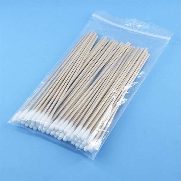 6" Cotton Swabs Wooden Sticks - 6" Cotton Swabs Wooden Sticks - Image 1 of 5