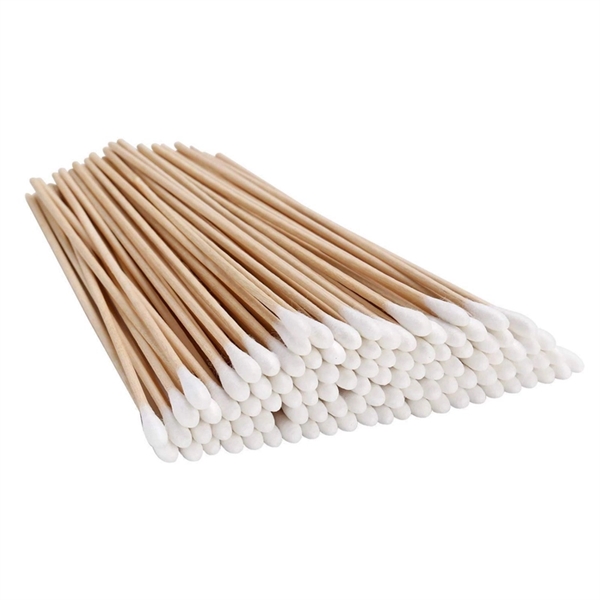 6" Cotton Swabs Wooden Sticks - 6" Cotton Swabs Wooden Sticks - Image 3 of 5