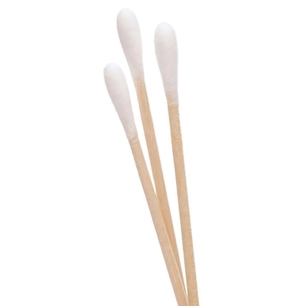 6" Cotton Swabs Wooden Sticks - 6" Cotton Swabs Wooden Sticks - Image 4 of 5