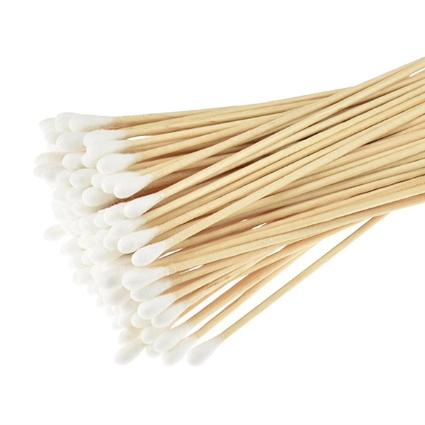 6" Cotton Swabs Wooden Sticks - 6" Cotton Swabs Wooden Sticks - Image 5 of 5