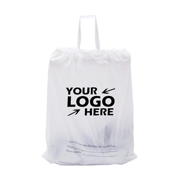 Plastic Hotel Laundry Bag with Drawstring - Plastic Hotel Laundry Bag with Drawstring - Image 0 of 0