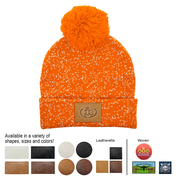 Speckled Pom Beanie With Cuff - Speckled Pom Beanie With Cuff - Image 15 of 16