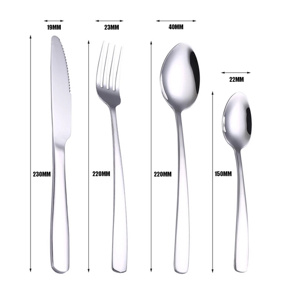 4PCS Stainless Steel #304 Cutlery Set - 4PCS Stainless Steel #304 Cutlery Set - Image 1 of 2