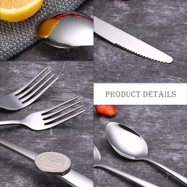 4PCS Stainless Steel #304 Cutlery Set - 4PCS Stainless Steel #304 Cutlery Set - Image 2 of 2