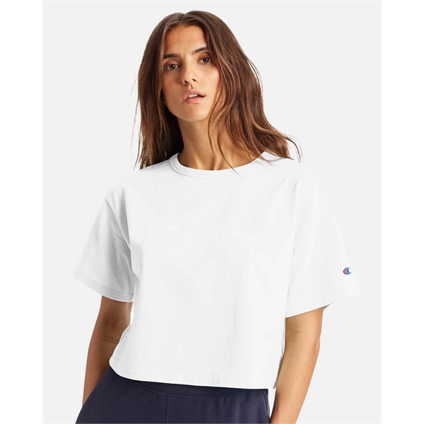 Champion Women's Heritage Jersey Crop T-Shirt - Champion Women's Heritage Jersey Crop T-Shirt - Image 5 of 8