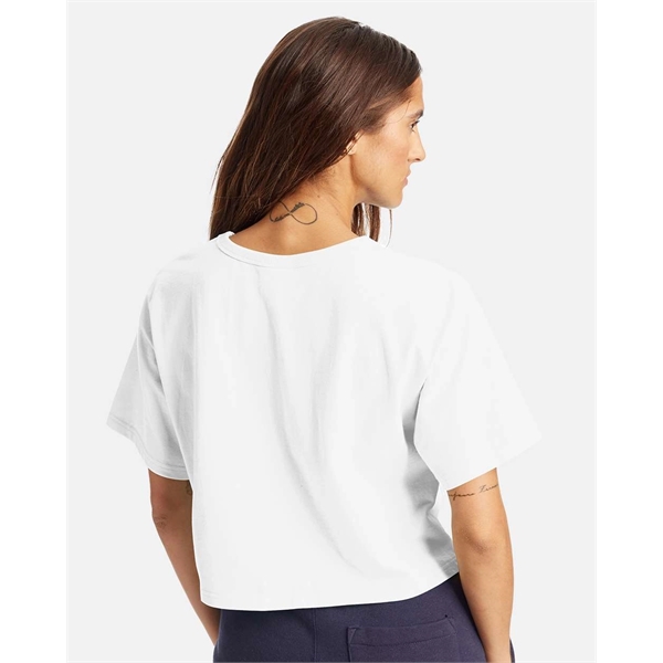 Champion Women's Heritage Jersey Crop T-Shirt - Champion Women's Heritage Jersey Crop T-Shirt - Image 6 of 8