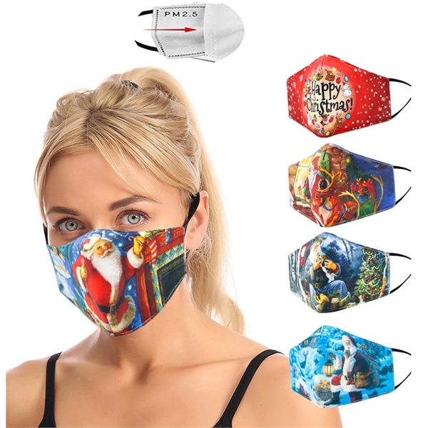 4 Ply Sublimation Face Mask w/ Carbon Filter - 4 Ply Sublimation Face Mask w/ Carbon Filter - Image 5 of 10