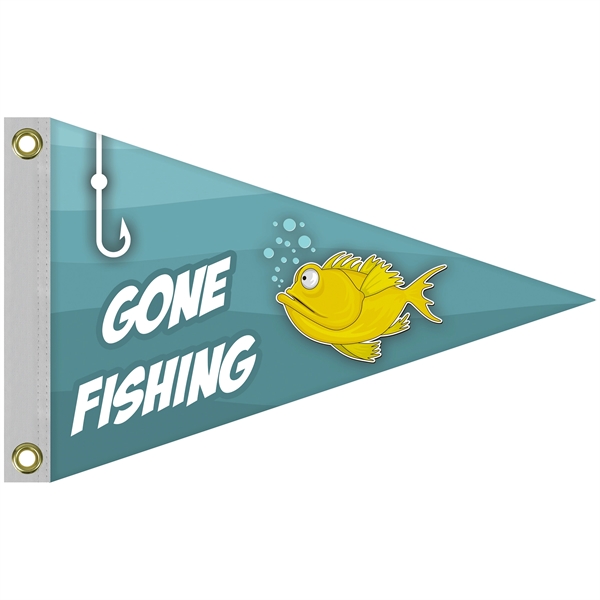 12" x 18" Double Sided Knitted Polyester Pennant Boat Flag - 12" x 18" Double Sided Knitted Polyester Pennant Boat Flag - Image 3 of 11