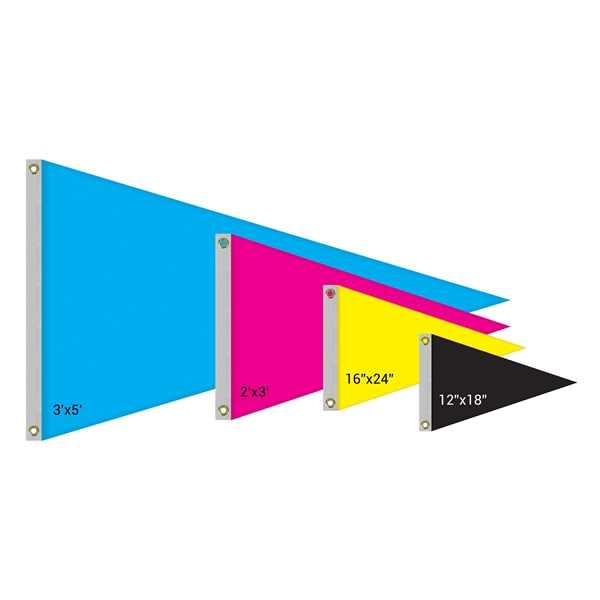12" x 18" Double Sided Knitted Polyester Pennant Boat Flag - 12" x 18" Double Sided Knitted Polyester Pennant Boat Flag - Image 10 of 11