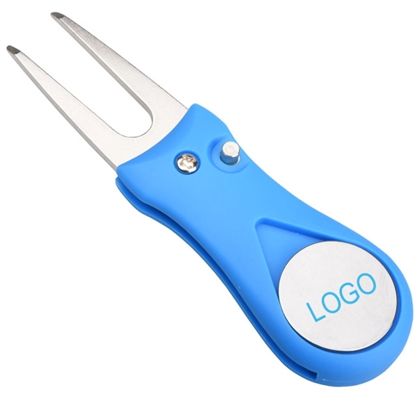 Golf Divot Repair Tool with Ball Marker - Golf Divot Repair Tool with Ball Marker - Image 1 of 9