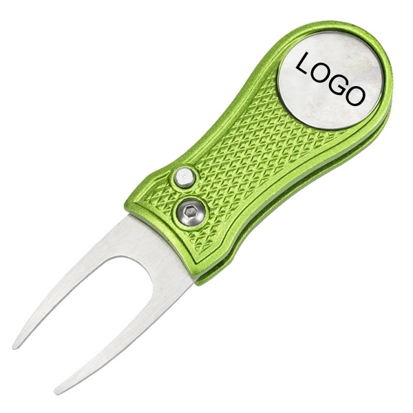 Foldable Golf Divot Tool - Full Color Imprint - Foldable Golf Divot Tool - Full Color Imprint - Image 1 of 8