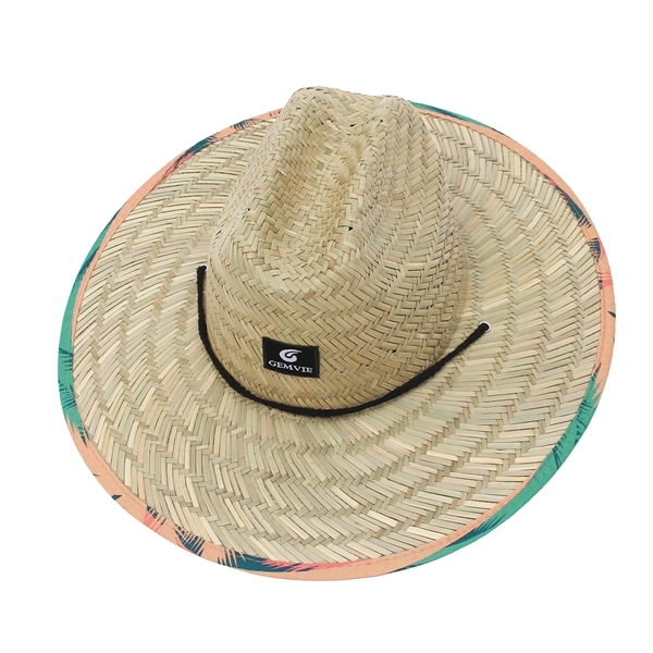 Straw Lifeguard Hat - Straw Lifeguard Hat - Image 1 of 2