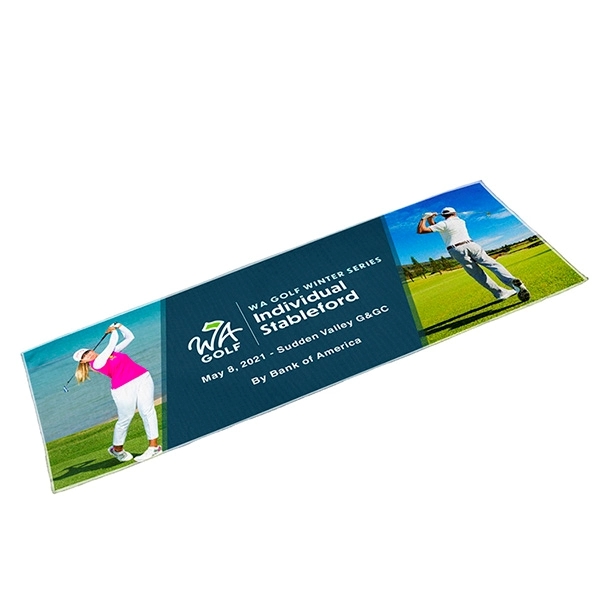 Full Color Sublimation Recycled RPET Cooling Towel - 12" W x - Full Color Sublimation Recycled RPET Cooling Towel - 12" W x - Image 2 of 6