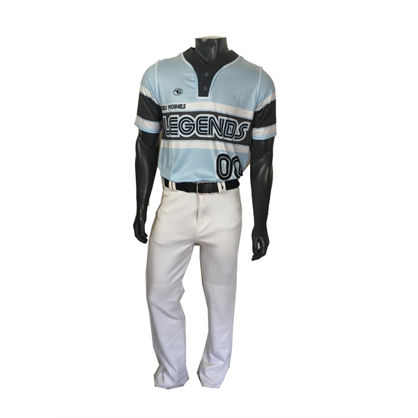 Boy's Custom Full-Dye Baseball Two Button Jersey - Boy's Custom Full-Dye Baseball Two Button Jersey - Image 1 of 2