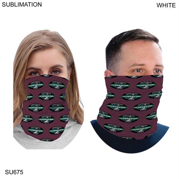 Survivor Themed Sublimated Neck Gaiter, Lightweight