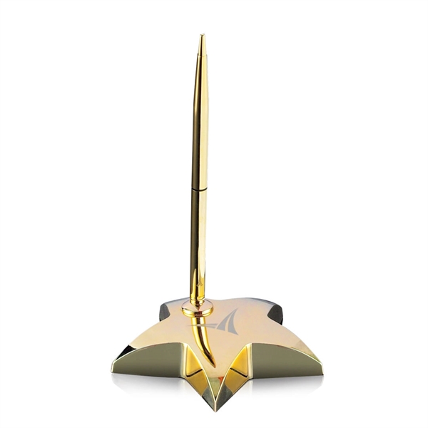Hollister Star Paperweight with Pen
