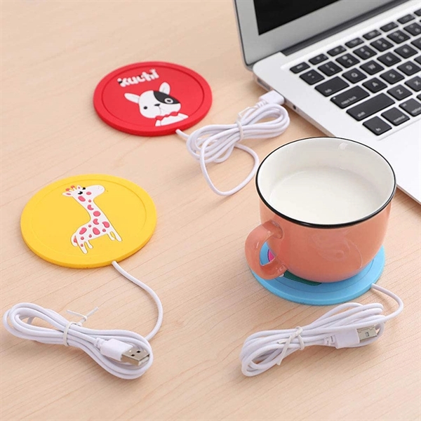 USB 2D Mug Cup Warmer Coaster Mat - USB 2D Mug Cup Warmer Coaster Mat - Image 1 of 1