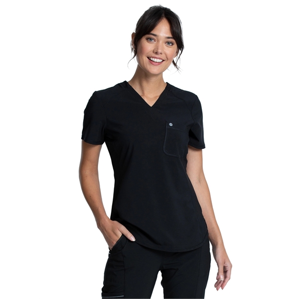 Infinity - Women's Left Chest Pocket Tuckable V-Neck Top - Infinity - Women's Left Chest Pocket Tuckable V-Neck Top - Image 0 of 15