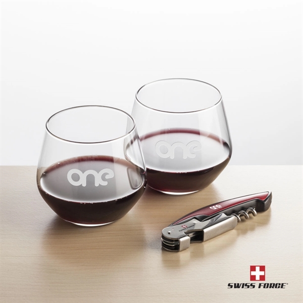Swiss Force® Opener & Mandelay Stemless Wine