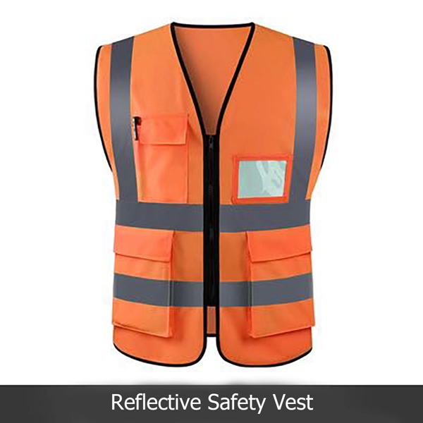 High Visibility Safety Vest with Pockets - High Visibility Safety Vest with Pockets - Image 0 of 2